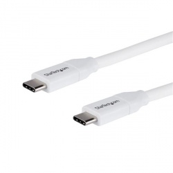 StarTech.com Cable USB-C 2.0 Macho - USB-C 2.0 Macho, 4 Metros, Blanco 