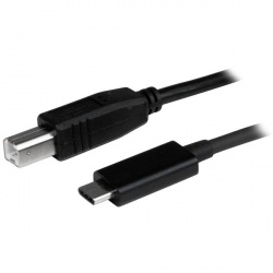 StarTech.com Cable USB 2.0 C Macho - USB 2.0 B Macho, 1 Metro, Negro 