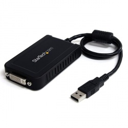 StarTech.com Cable USB 2.0 A Macho - DVI Hembra, 50cm, Negro 