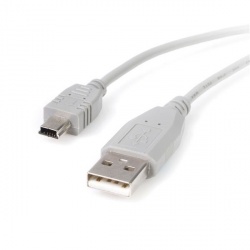 StarTech.com Cable USB A Macho - Mini USB B Macho, 30cm, Gris 