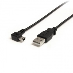 StarTech.com Cable USB 2.0 en Ángulo Derecho, USB A Macho - mini USB B Macho, 91cm, Negro 