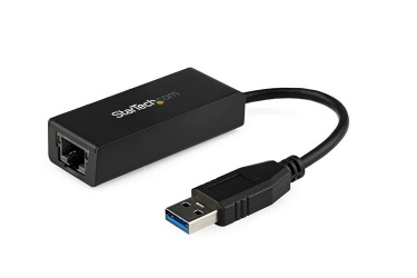StarTech.com Adaptador de Tarjeta de Red Externa NIC USB 3.0 Macho - Gigabit Ethernet RJ-45 Hembra, 1Gbps, Negro 
