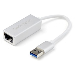 StarTech.com Adaptador de Red Ethernet Gigabit Externo, 1x USB 3.0, Plata 