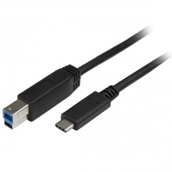 StarTech.com Cable USB-C Macho - USB-B Macho, 2 Metros, Negro 