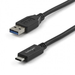 StarTech.com Cable USB 3.1, USB A Macho - USB C Macho, 1 Metro, Negro 