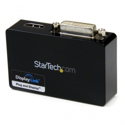StarTech.com Adaptador Externa para Monitor Doble de USB 3.0 a HDMI, DVI 