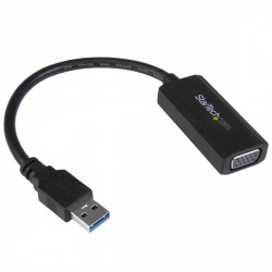 StarTech.com Adaptador de Video USB 3.0 Macho - VGA Hembra con Controladores Incorporados, Negro 
