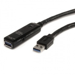 StarTech.com Cable USB Macho - USB Hembra, 10 Metros, Negro 