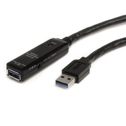 StarTech.com Cable USB Macho - USB Hembra, 5 Metros, Negro 