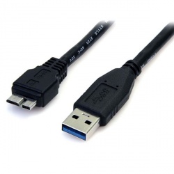 StarTech.com Cable USB 3.0 Super Speed, USB A Macho - Micro USB B Macho, 50cm, Negro 