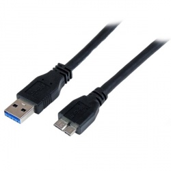 StarTech.com Cable USB 3.0 A Macho - Micro USB B Macho, 1 Metro, Negro 