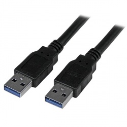 StarTech.com Cable USB 3.0 SuperSpeed A Macho - A Macho, 1.8 Metros, Negro 