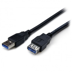 StarTech.com Cable Extensor USB Macho - USB Hembra, 2 Metros, Negro 