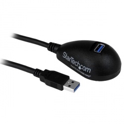 StarTech.com Cable de Extensión USB 3.0 A Macho - USB A Hembra, 1.5 Metros, Negro 