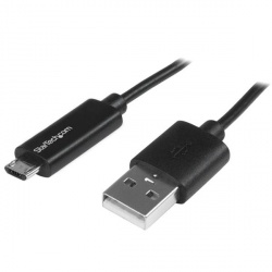 StarTech.com Cable Micro USB con LED Indicador de Carga, 1 Metro, Negro 