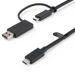 Startech.com Cable USB-C Macho - USB-C/USB-A Macho, 1 Metro, Negro 