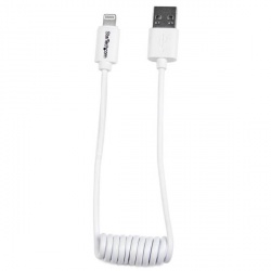 StarTech.com Cable de Carga Certificado MFi USB A Macho - Lightning Macho, 30cm, Blanco, para iPod/iPhone/iPad 