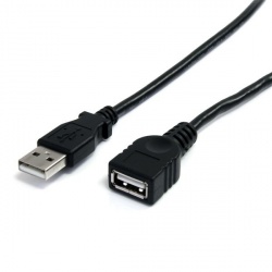 StarTech.com Cable de Extensión USB 2.0 A Macho - USB A Hembra, 1.8 Metros, Negro 