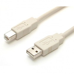 Startech.com Cable USB 2.0 para Impresora, USB A Macho - USB B Macho, 1.8 Metros, Beige 