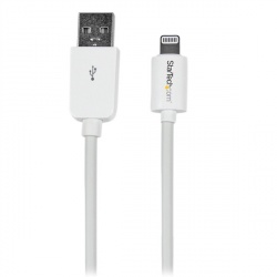 StarTech.com Cable de Carga Certificado MFi Lightning Macho - USB 2.0 Macho, 15cm, Blanco, para iPod/iPhone/iPad 