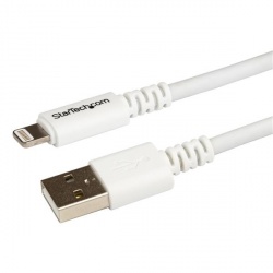 StarTech.com Cable USBLT3MW Lightning Macho - USB A Macho, 3 Metros, Blanco 