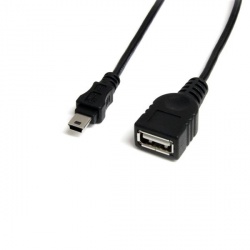 StarTech.com Cable USB-A Macho - Mini-USB B Hembra, 30cm  