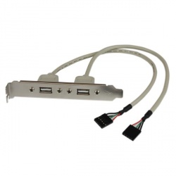 StarTech.com Adaptador de Placa USB A Hembra de 2 Puertos 