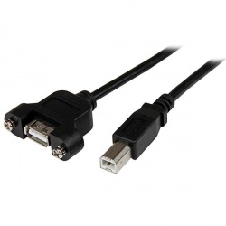 StarTech.com Cable USB 2.0, USB A Macho - USB B Hembra, 90cm, Negro 