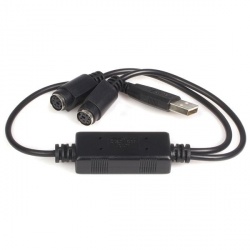 StarTech.com Cable USB A Macho, 2 - DIN 6 Hembra, Negro 