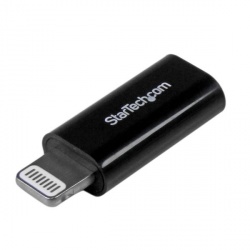 StarTech.com Adaptador Lightning Macho - Micro USB Hembra, Negro, para iPhone/iPod/iPad 