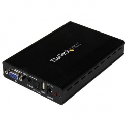 StarTech.com Convertidor con Escalador VGA y Audio - HDMI, Negro 