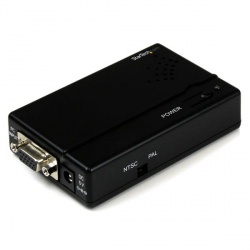StarTech.com Adaptador VGA Hembra - S-Video/RCA Hembra, Negro 