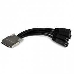 StarTech.com Cable VHDCI Macho - 4x HDMI Hembra, 22cm, Negro 