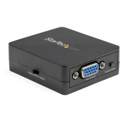 StarTech.com Adaptador Composite/S-Video Hembra - VGA Hembra, Negro 