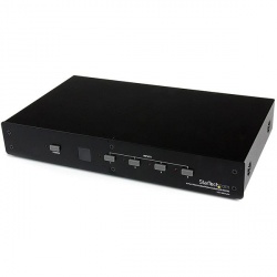 StarTech.com Switch KVM on Control Remoto VS410RVGAA, VGA, 4 Puertos 