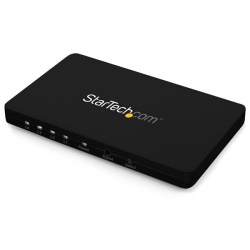StarTech.com Switch Automático HDMI de 4 Puertos con Chasís de Aluminio y MHL, Conmutador 4K 30Hz 