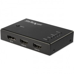 StarTech.com Divisor de Video HDMI/DisplayPort, 3x HDMI/1xDisplayPort, Negro 