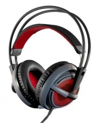 SteelSeries Siberia v2 Audífonos Gamer, Alámbrico, 90cm, Negro/Gris/Rojo 