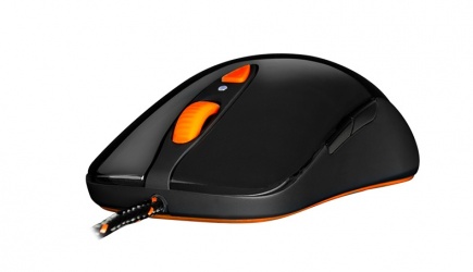 Mouse Gamer SteelSeries Láser Sensei RAW, Alámbrico, USB, Negro/Naranja 