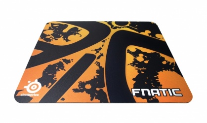 Mousepad Gamer SteelSeries QcK/Fnatic Limited Edition, Negro/Naranja 