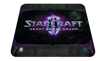 Mousepad Gamer SteelSeries QCK StarCraft II HotS Logo Edition, Negro 