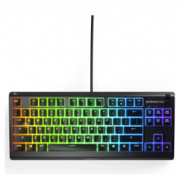 Teclado Gamer Steelseries Apex 3 TKL LED RGB, Alámbrico, USB, Negro, Inglés 