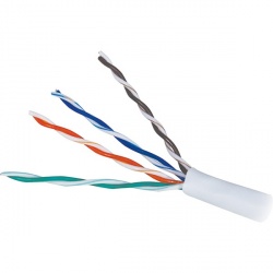 Steren Bobina de Cable Cat5e UTP, 305 Metros, Blanco 