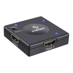 Steren Selector HDMI, 3 x HDMI Entrada, 1 x HDMI Salida 