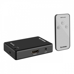 Steren Divisor de Video 4K HDMI, 4 Puertos HDMI, Negro 