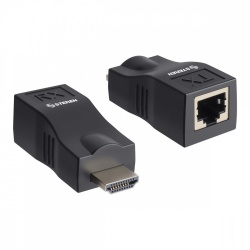 Steren Extensor Pasivo de Video AV Alámbrico Cat6, 1x HDMI, 1x RJ-45, 30 Metros 