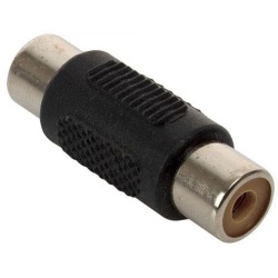 Steren Adaptador Cople Jack RCA Hembra - RCA Hembra, Negro 
