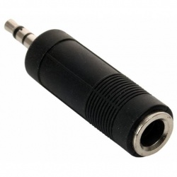 Steren Adaptador de Audio 3.5mm Macho - 6.3mm Hembra, Negro 