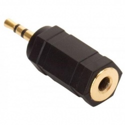 Steren Adaptador de Audio Elite 2.5mm Macho - 3.5mm Hembra, Negro 