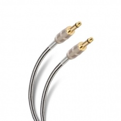Steren Cable AUX 6.3mm Macho - 6.3mm Macho, 7.2 Metros, Plata 